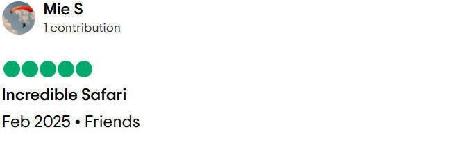 Gladys Adventure Trip Advisor Review