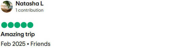Gladys Adventure Trip Advisor Review