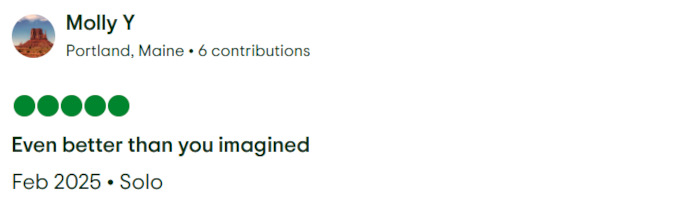 Gladys Adventure Trip Advisor Review