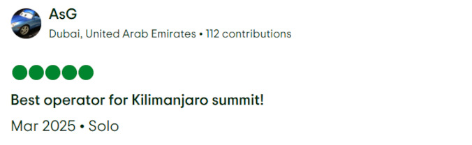 Gladys Adventure Trip Advisor Review