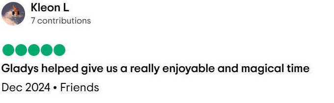 Gladys Adventure Trip Advisor Review